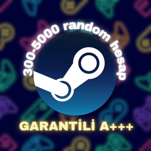 Steam  300 - 5000 Random Hesap  Oto Teslimat